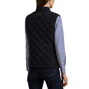 Lauren Ralph Lauren Crest-Patch Quilted Mockneck Vest